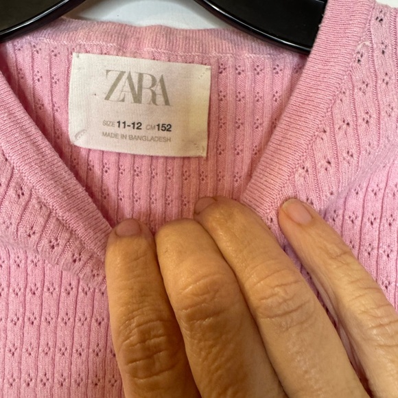 Zara girls pink shirt size 11/12 - Picture 4 of 5